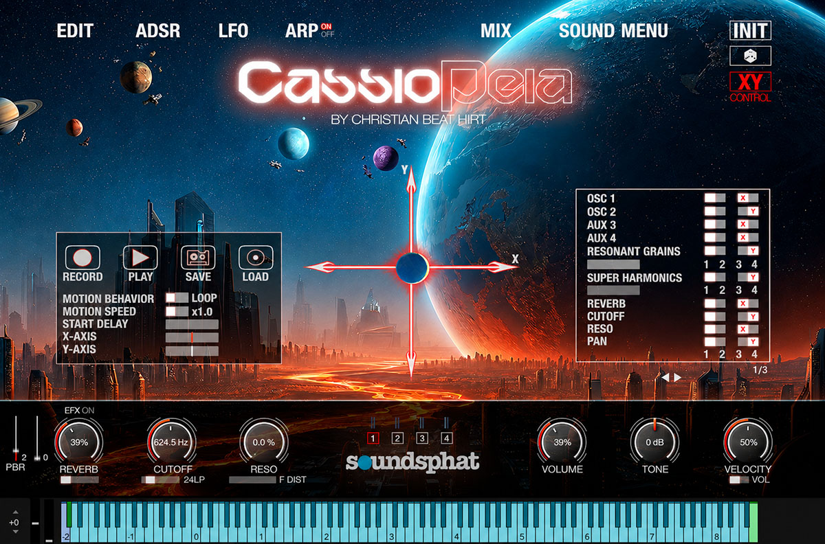 Cassiopeia XY control and motion engine
