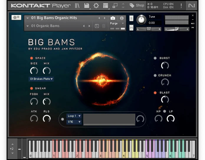 Big Bams by Edu Prado Sounds Kontakt interface
