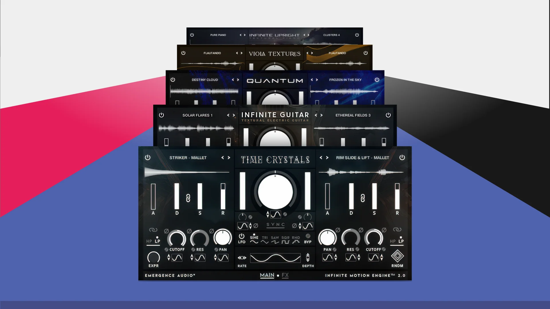 Emergence Audio Infinite Motion Engine series instruments